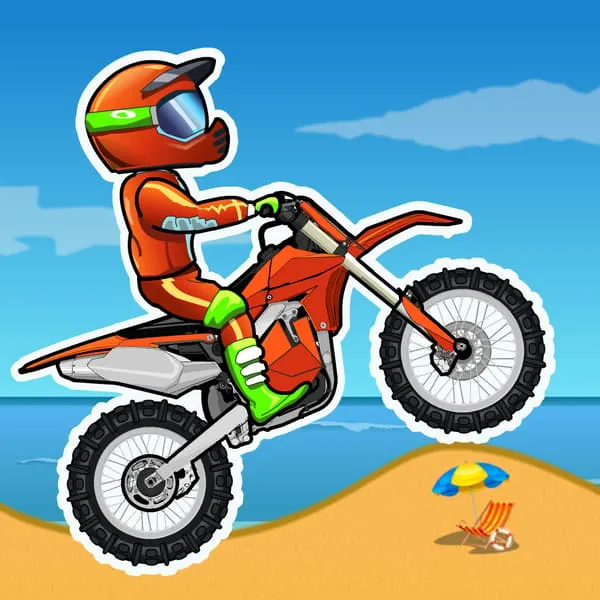 MotoX3M unblocked motorcycle stunt racing